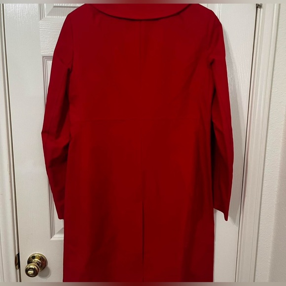 Authentic Burberry Red Jacket Coat Size 8 - Picture 2 of 8